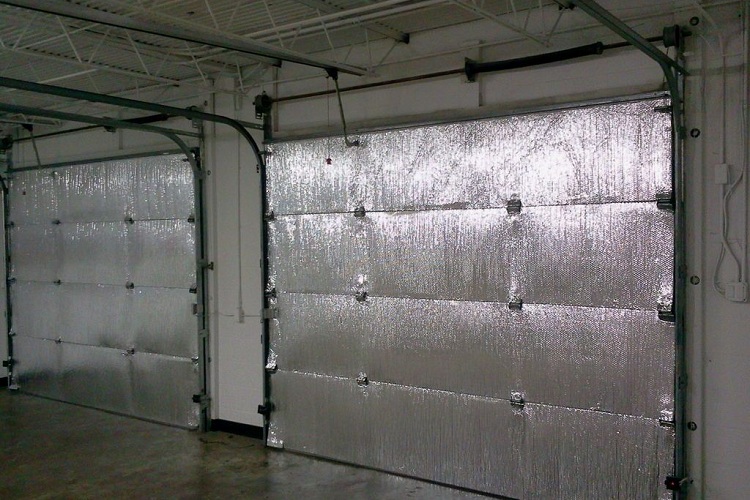 What's the best way to insulate a garage door for soundproofing?